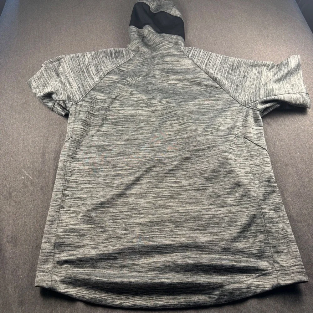 Nike Dri-FIT Mens Training Hoodie Grey Space Dye Heather Pullover M